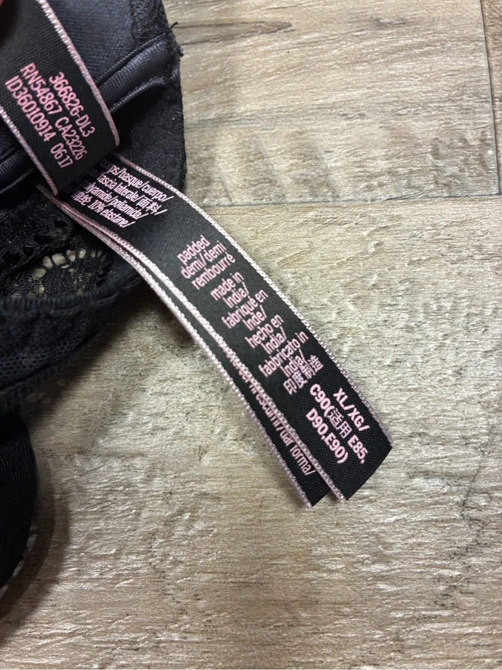 Victoria Secret PINK 2 Lace Wirefree Bras Padded Demi Lace Bralette - Picture 8 of 11